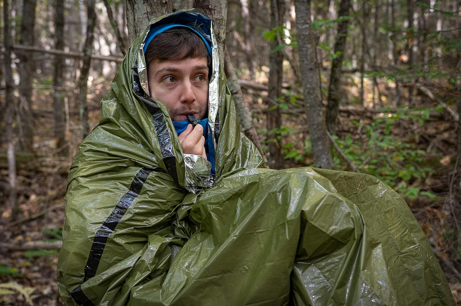 Survive Outdoors Longer 90% Emergency Bivvy – Comes with Survival Whistle & Tind