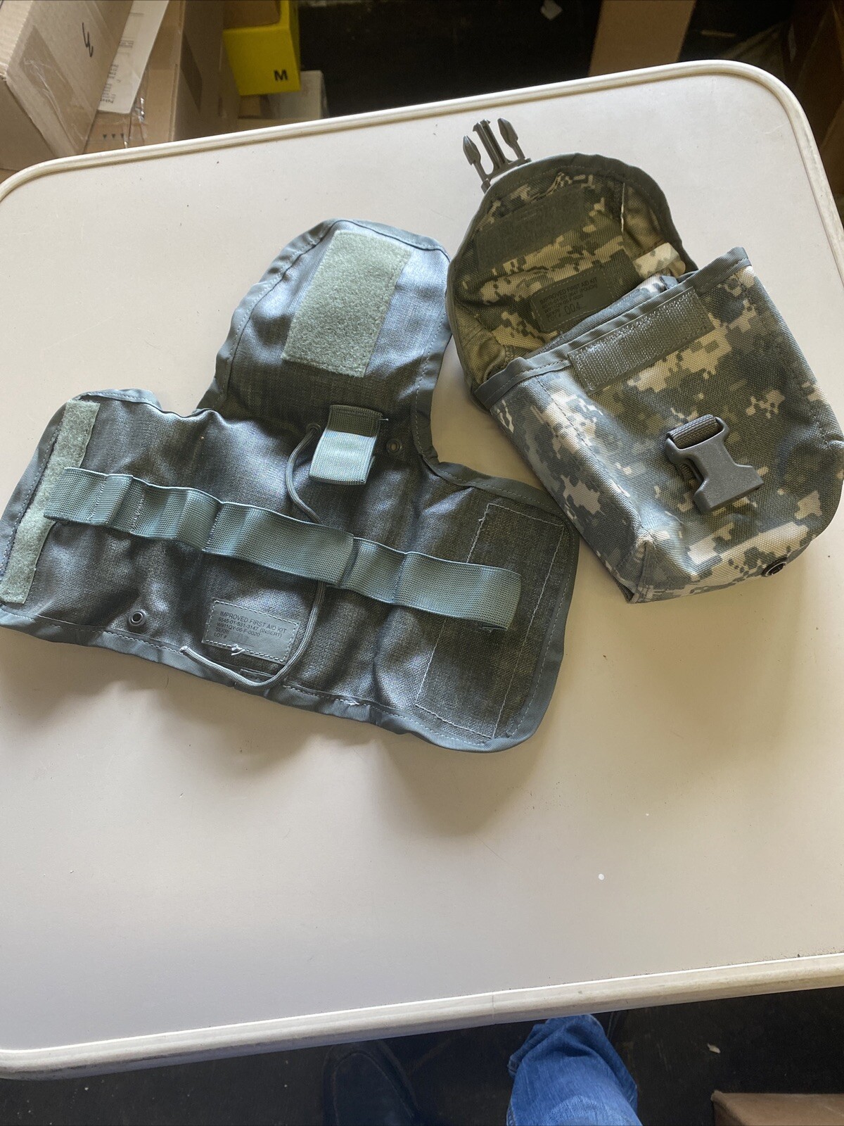 US Military MOLLE II IFAK Pouch w/ INSERT – ACU IMPROVED First Aid Kit