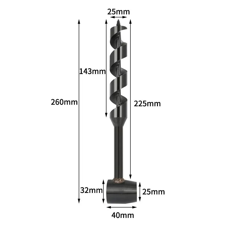 Wild Survival Hand Drill Portable Carbon Steel Manual Auger Drill Manual Wood Pu