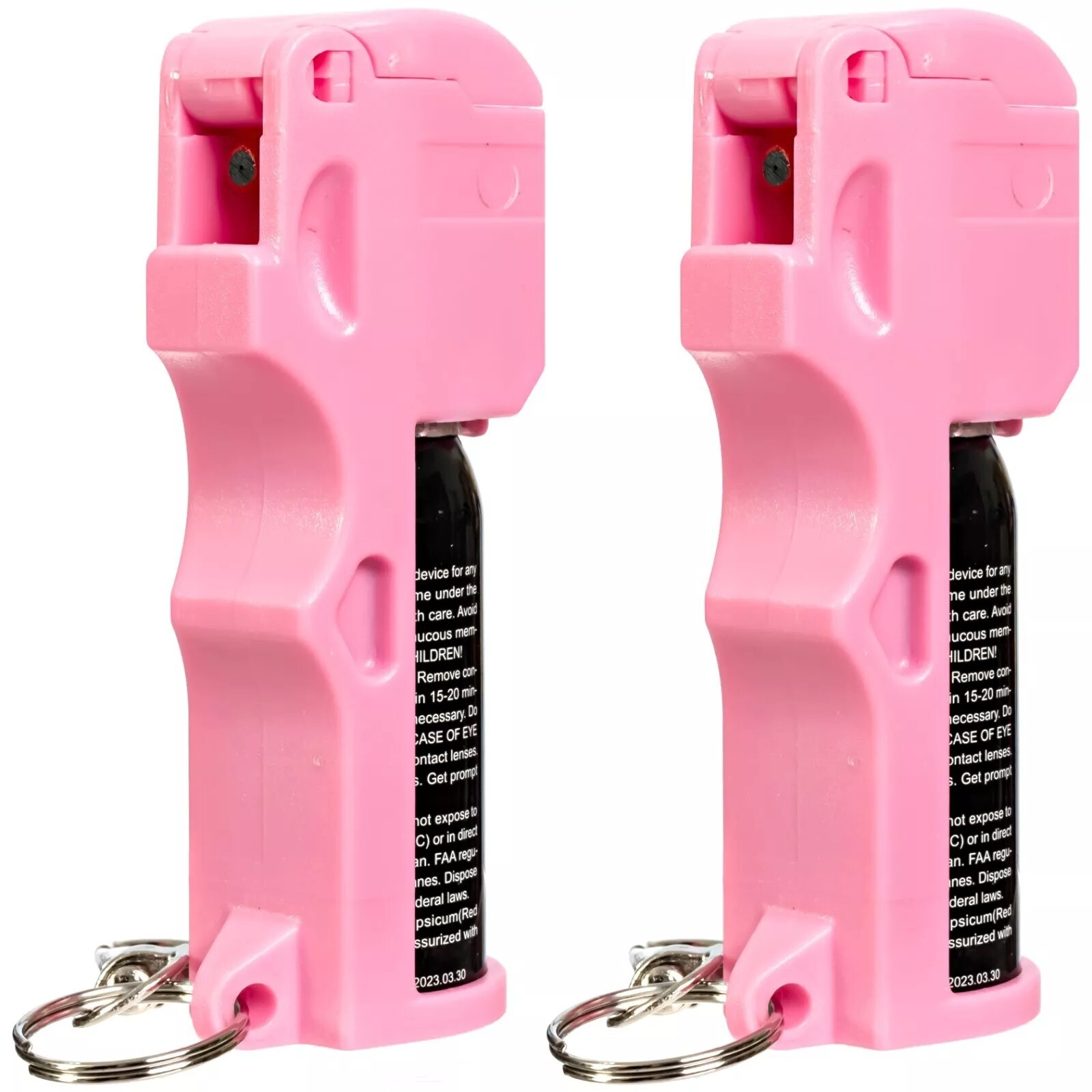 BURN Max Strength Pepper Spray for Self Defense – 1/2oz Pink 2 Pack