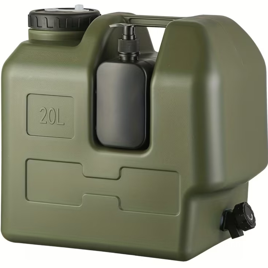 20L 5Gallon Tactical Green Water Supply Jug Military Camping Outdoor Survival