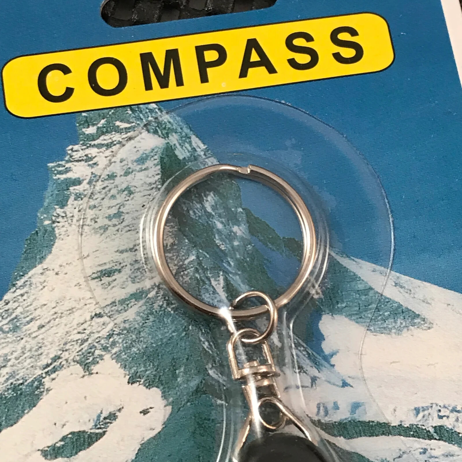 Survival Compass and Thermometer Keychain Tool (CS-177) with Keyring. Ships Free