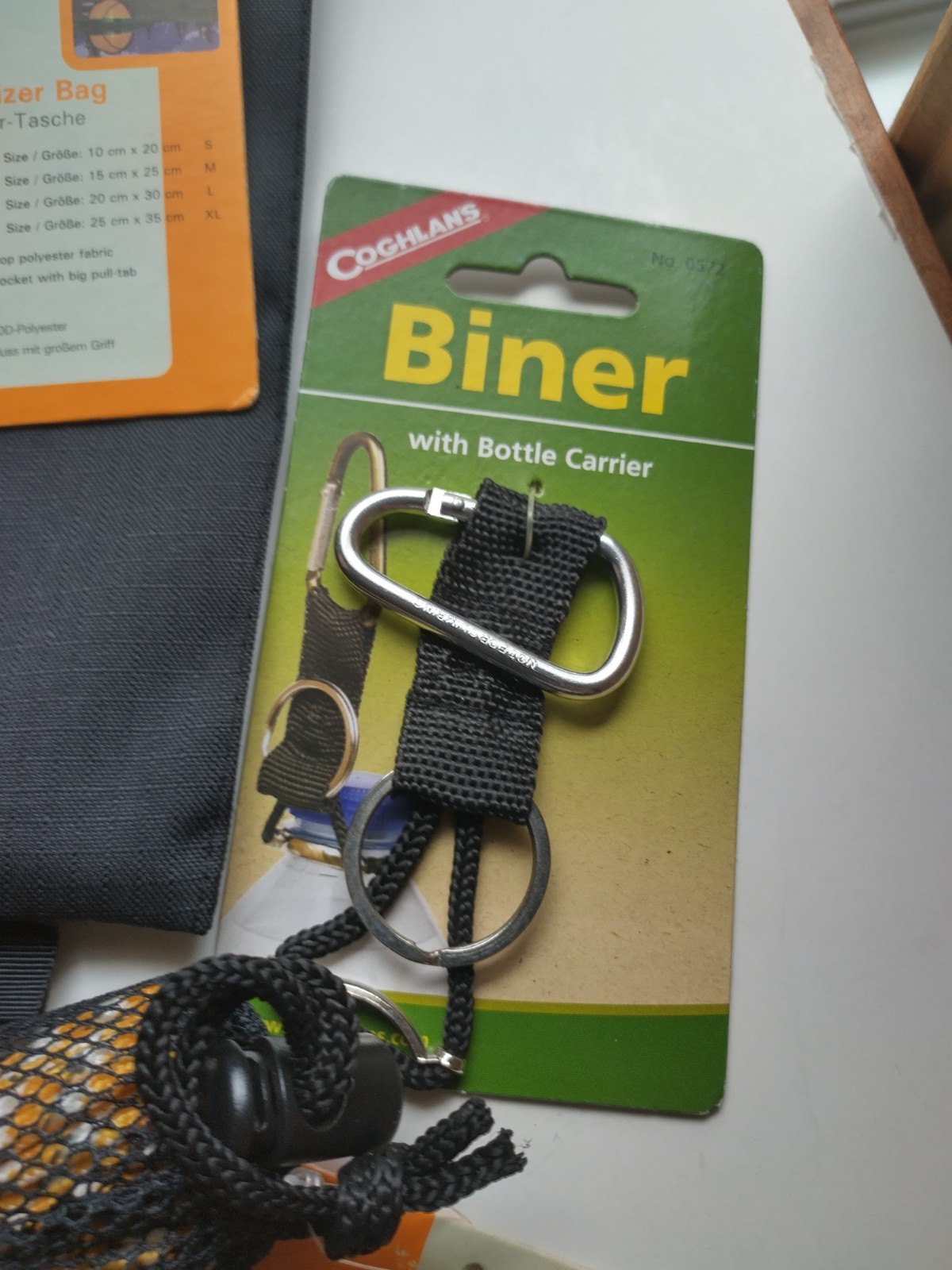 Lot of Camping Gear – 3 Pouches, Glow-in-the-dark Rope, Tent Repair Kit, Etc.