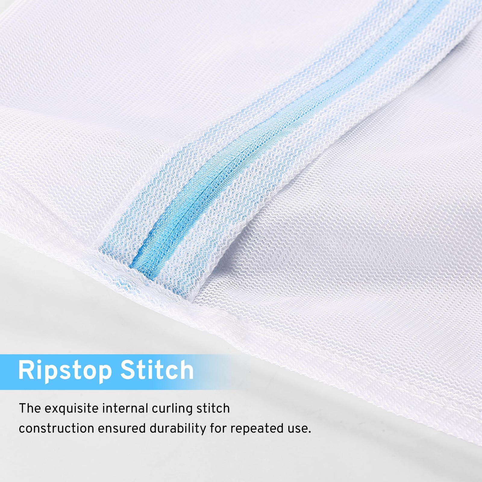 Ultimate 7 Pack 6 Size Mesh 1*XL+1*L+2*M+1*S+2*Bra Bags_Fine Mesh, White