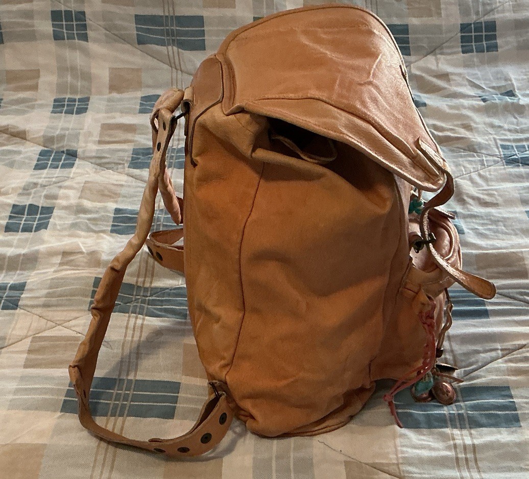 Tan Leather Backpack