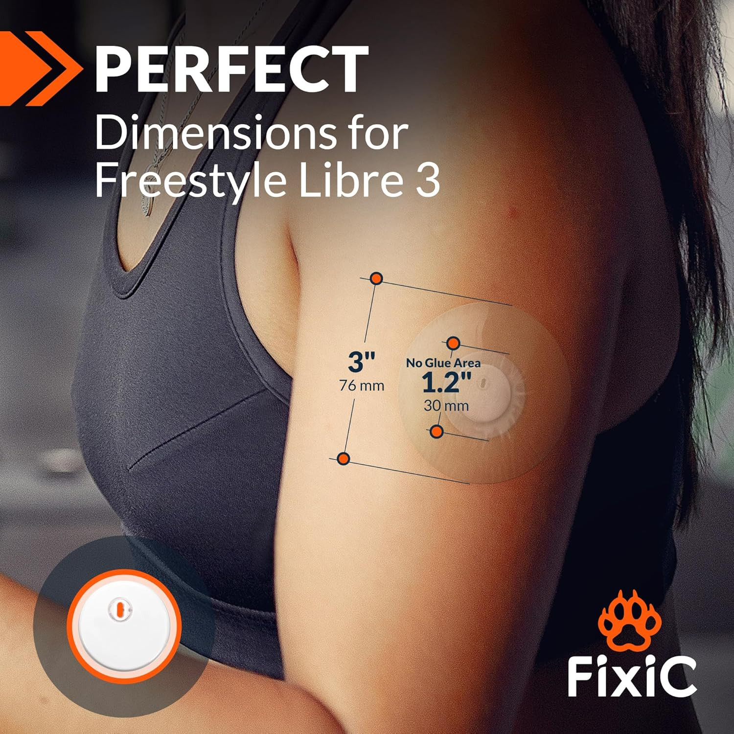 Libre 3 Sensor Covers – 25 Pack – Freestyle Adhesive Patches for Libre 3 & plus