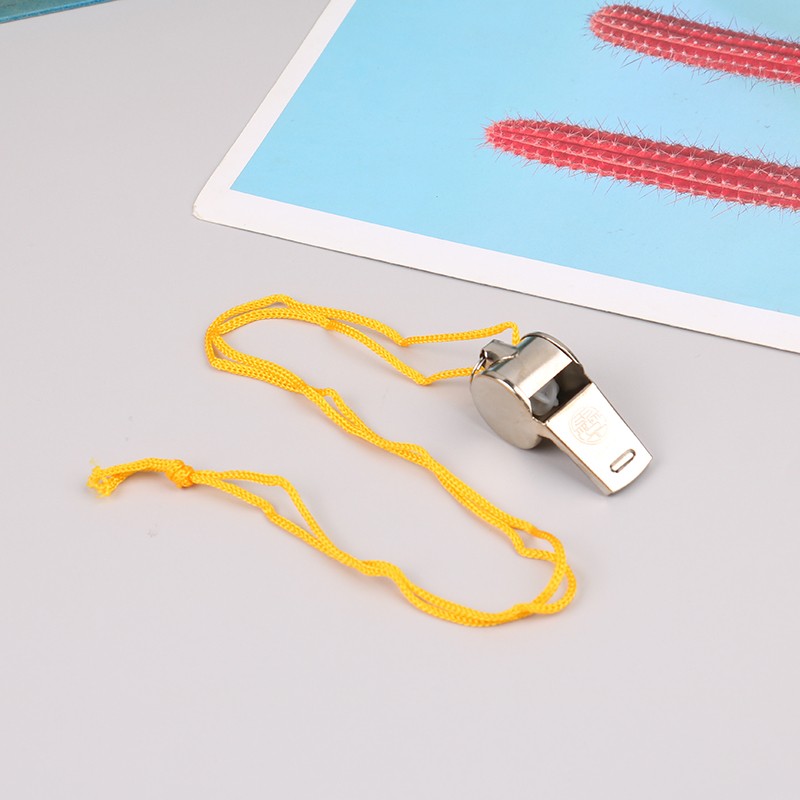 1/12Pcs Metal Whistle Referee Sport Stainless Steel Whistles Training Tools