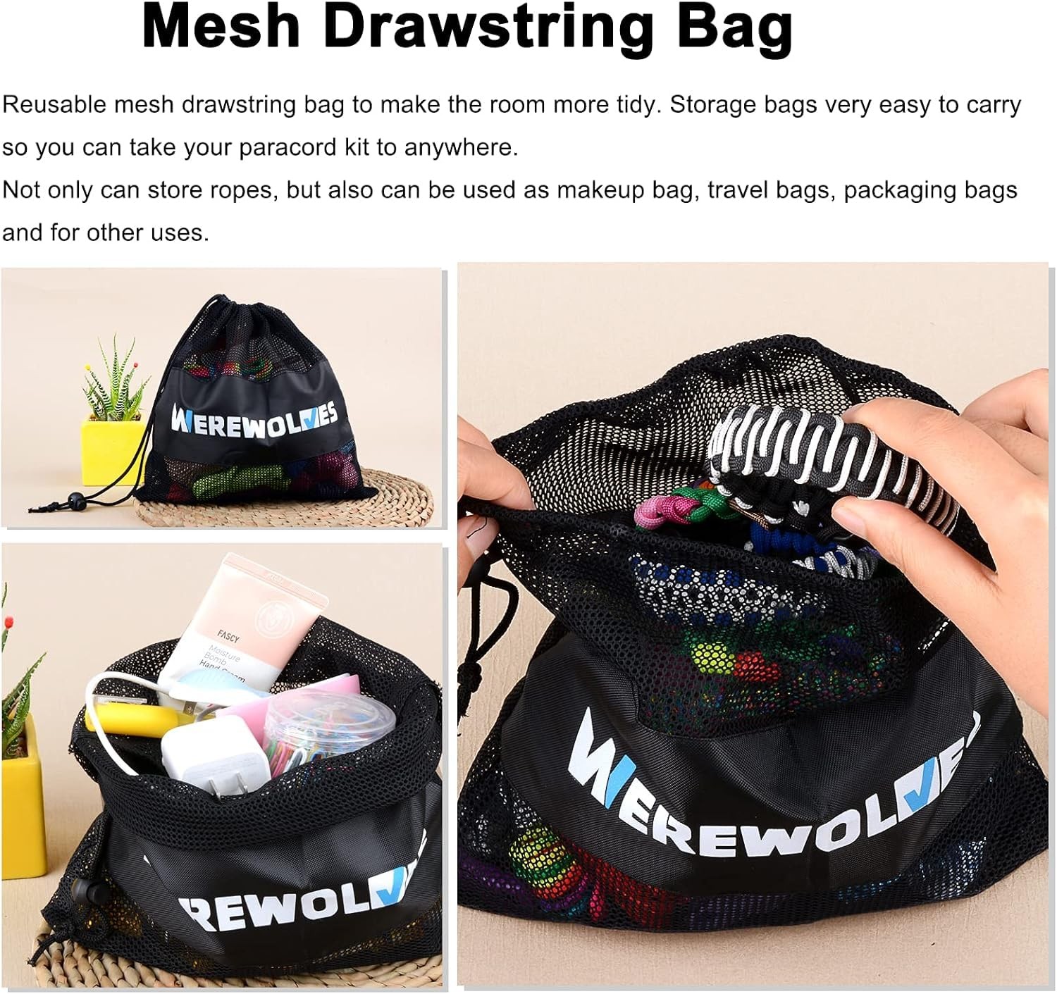 WEREWOLVES 28 Colors Paracord 550 Combo Crafting Kits 10 feet, 28 Colors-joy