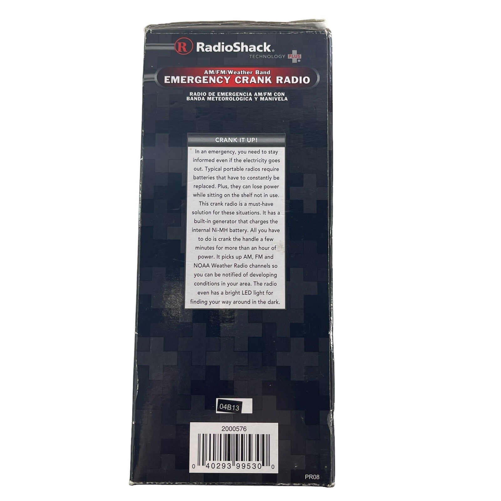 Radio Shack Emergency Crank Radio AM FM Weather Band USB Charging Port – NEW NIB
