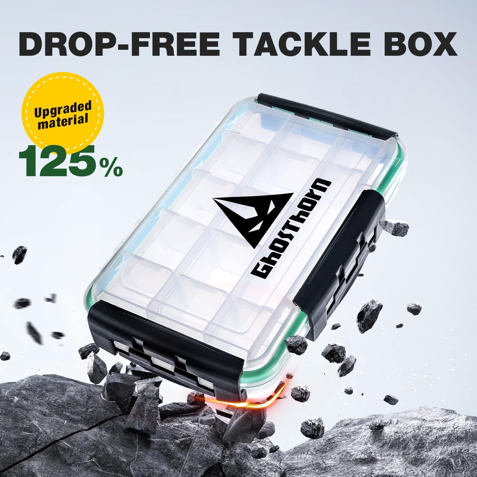 Ghosthorn Fishing Tackle Box, Waterproof 3600 and 3700 3600 (1 Pack), 3600*1