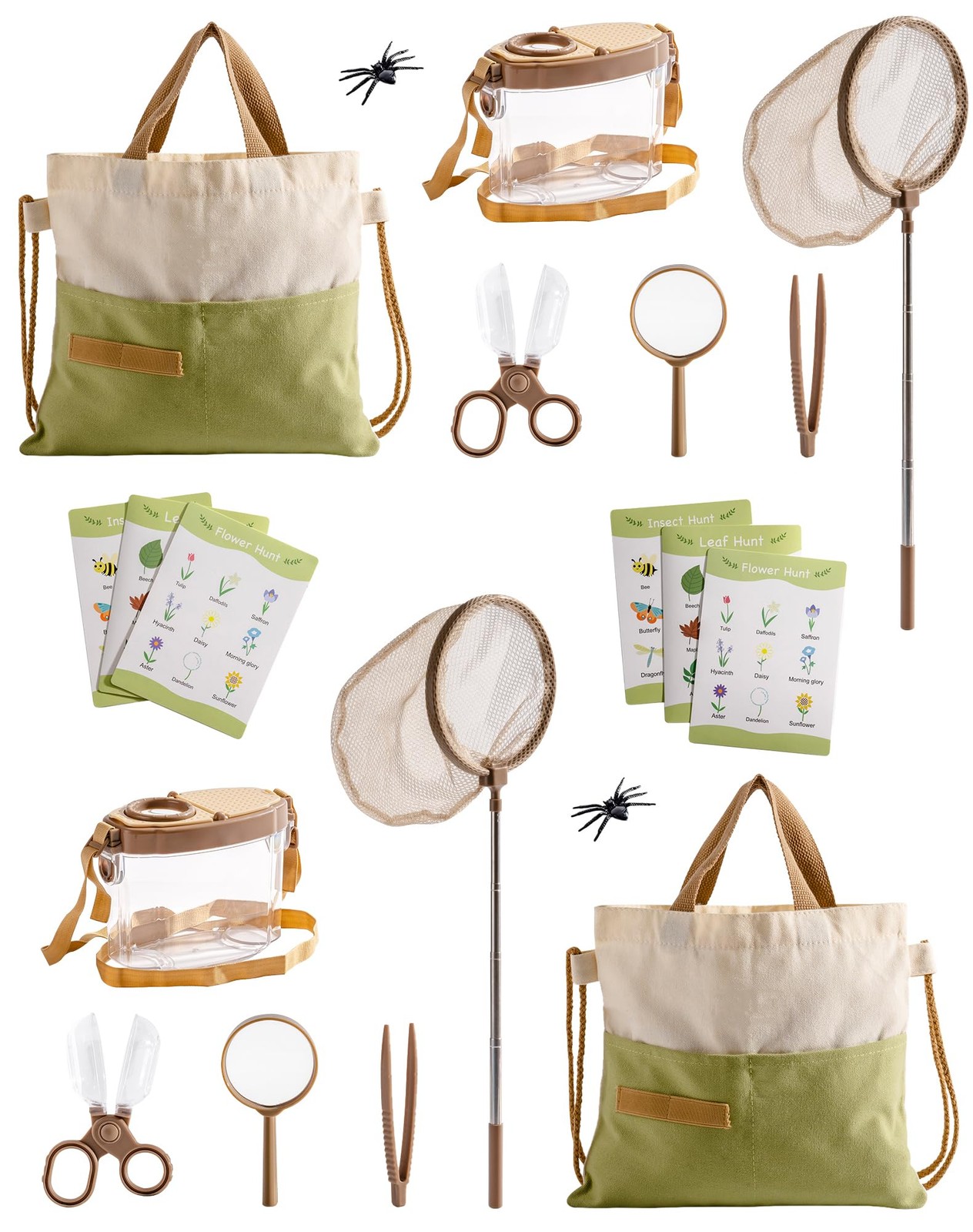 Insect Catcher & Kids Explorer Set, 2 Kids Butterfly Catcher Explorer Set…