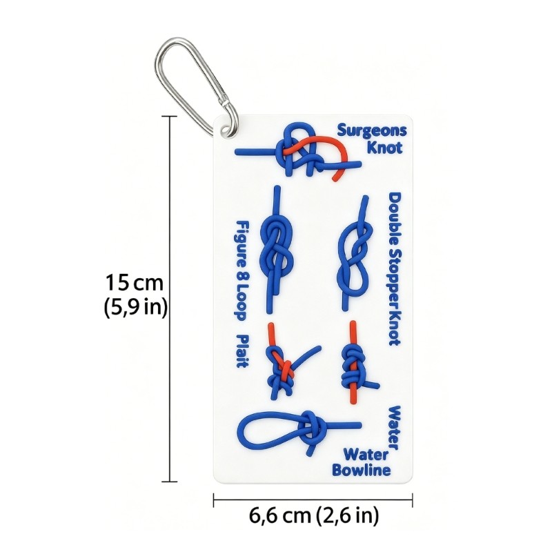 Waterproof Knot Tying Guide Cards Rope Learning Knot Tying Training Board