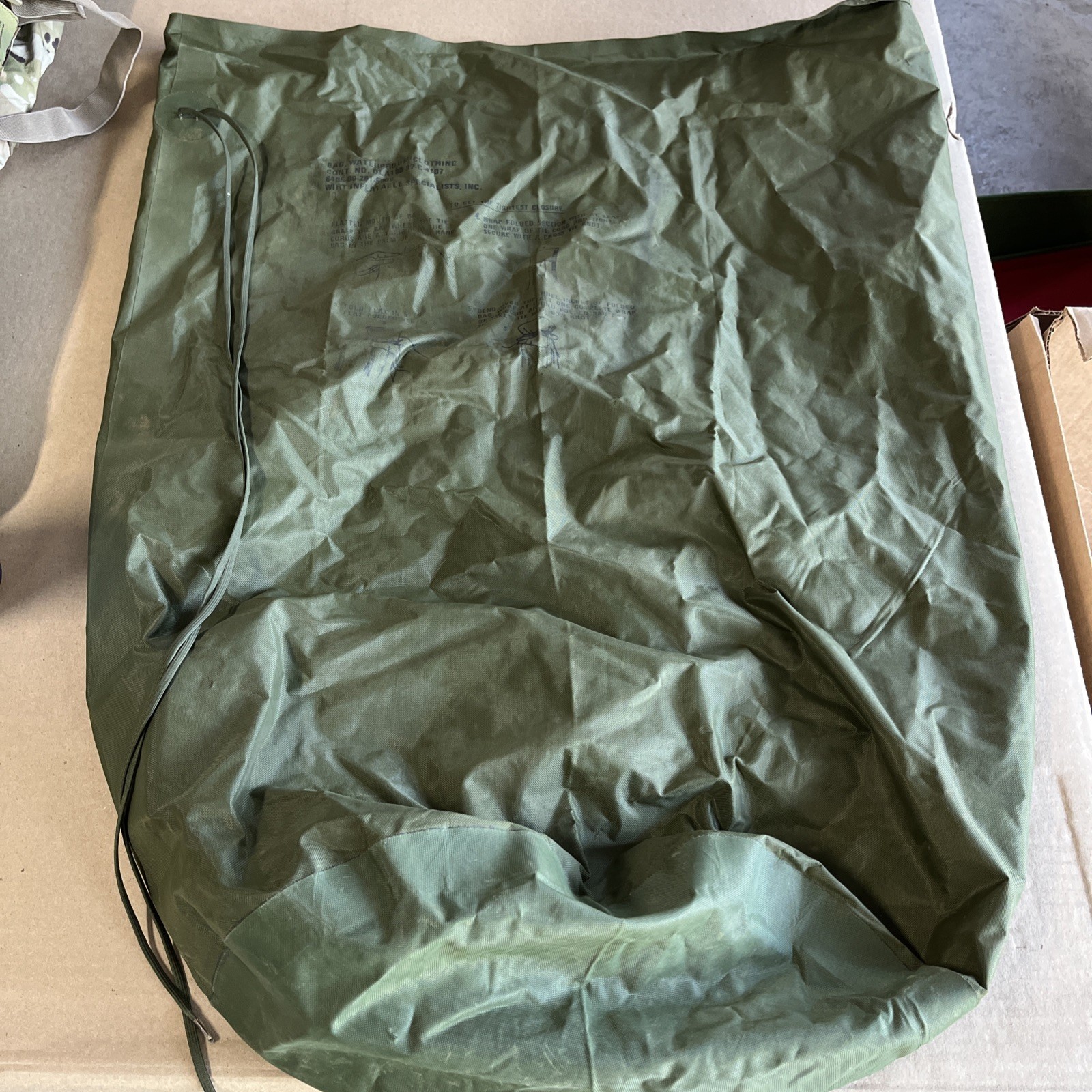 Army surplus waterproof bags for camping, bug out bags, keep it all dry!