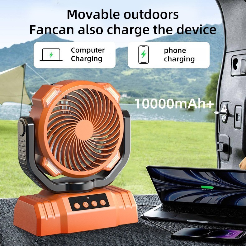 Adjustable Airflow Camping Fan Lightweight Design Great for All Seasons