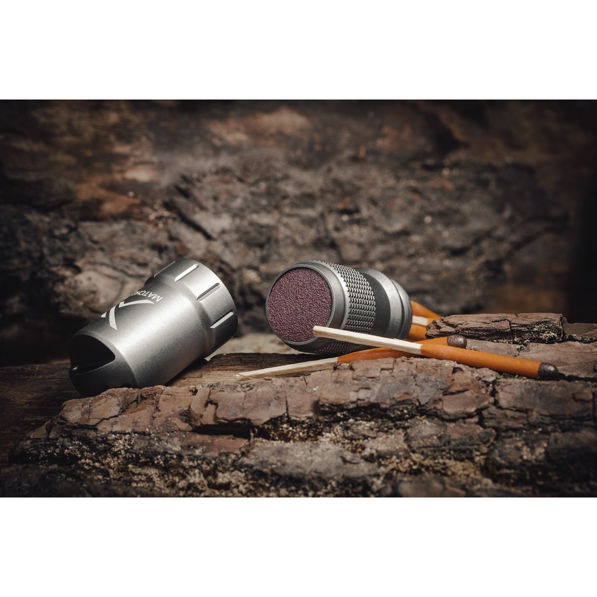 Exotac MATCHCAP XL Waterproof Match and Striker Case – Olive Drab