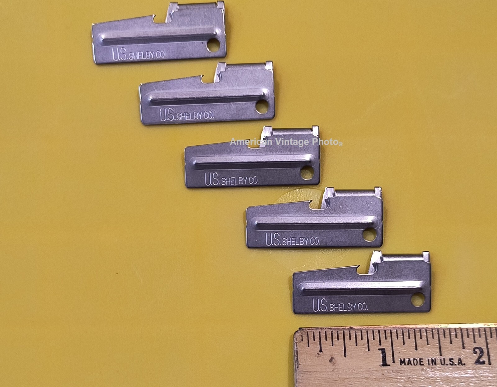 5 Pack Genuine P38 P-38 Can Opener Shelby Co US Military Army Original Made USA