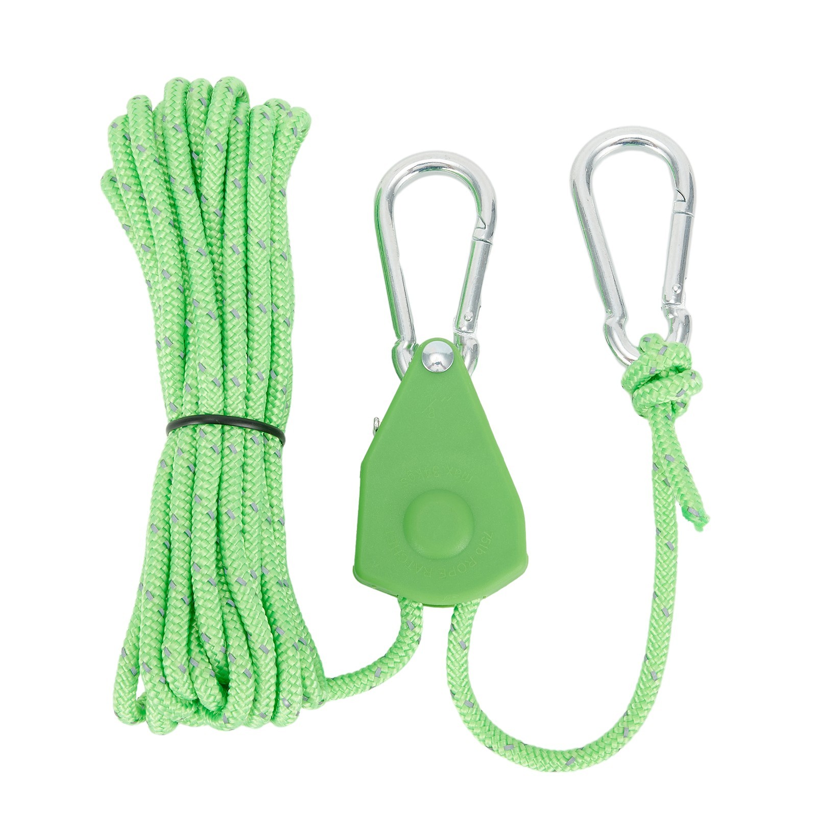 Brand New Rope Rope Buckle Stainless Steel+nylon Non Slip Ratchet Hanger