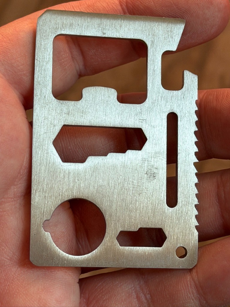 UST Pocket Sized Survival Credit Card Size Tool – Multi-Tool – 11 Tools