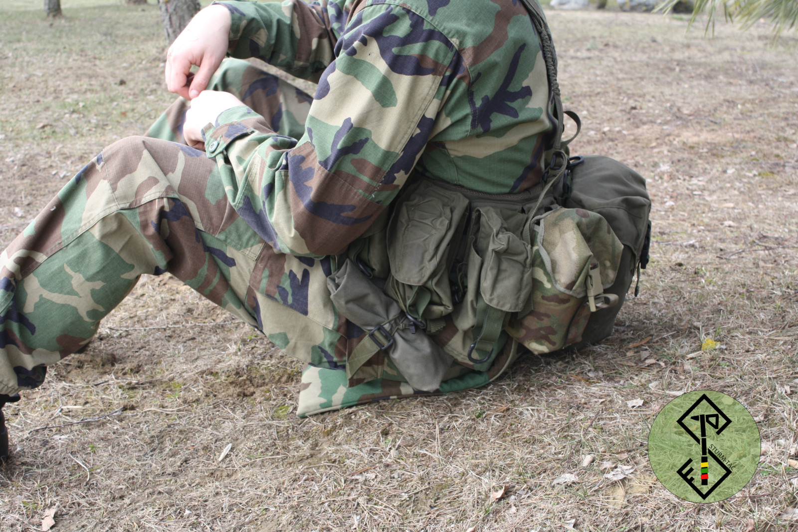 Sitting Mat Woodland M81 1000d Cordura