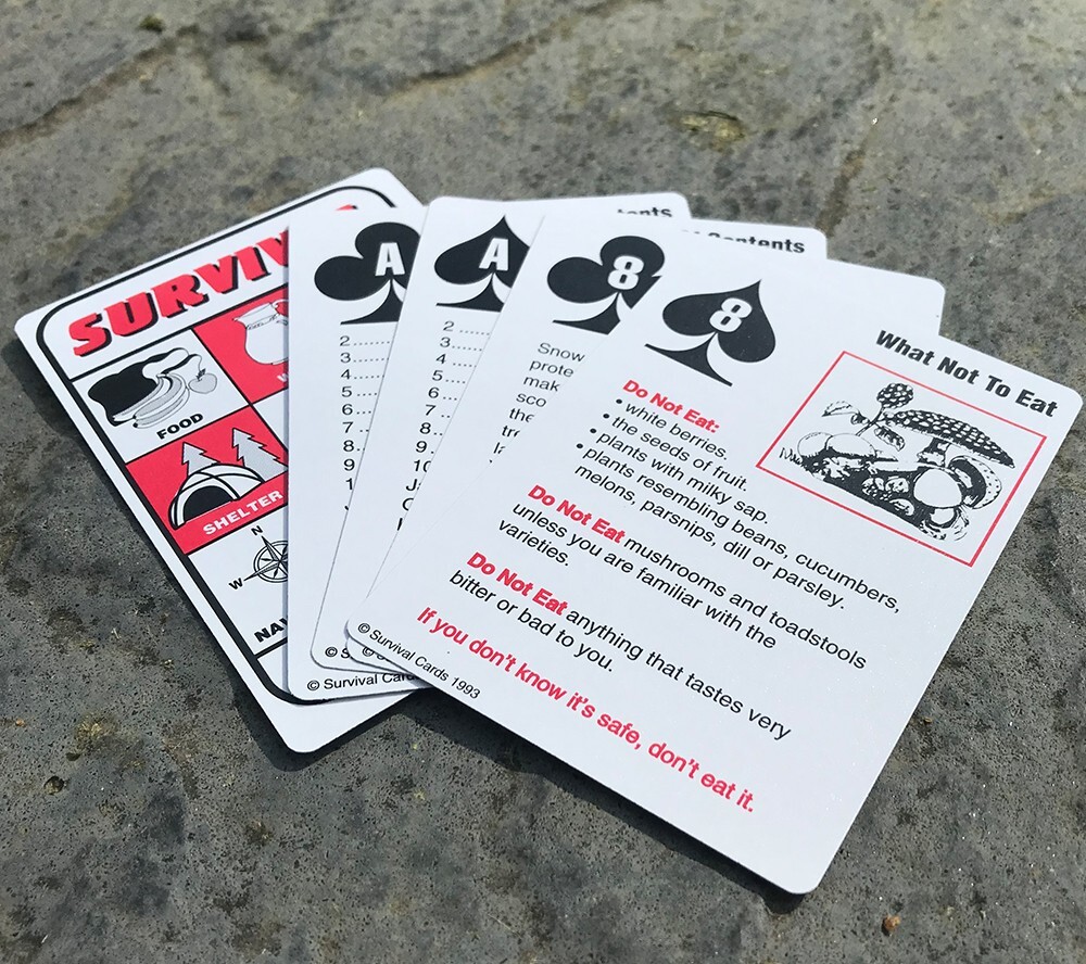 Survival Playing Cards Frank Heyl Deck of Cards with Survival and First Aid Tips