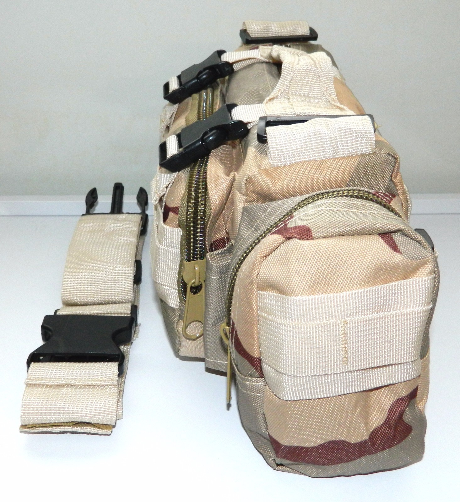 Molle Tan Desert Camo Outdoor Hunting Utility Military Tactical Pack Bag Pouch