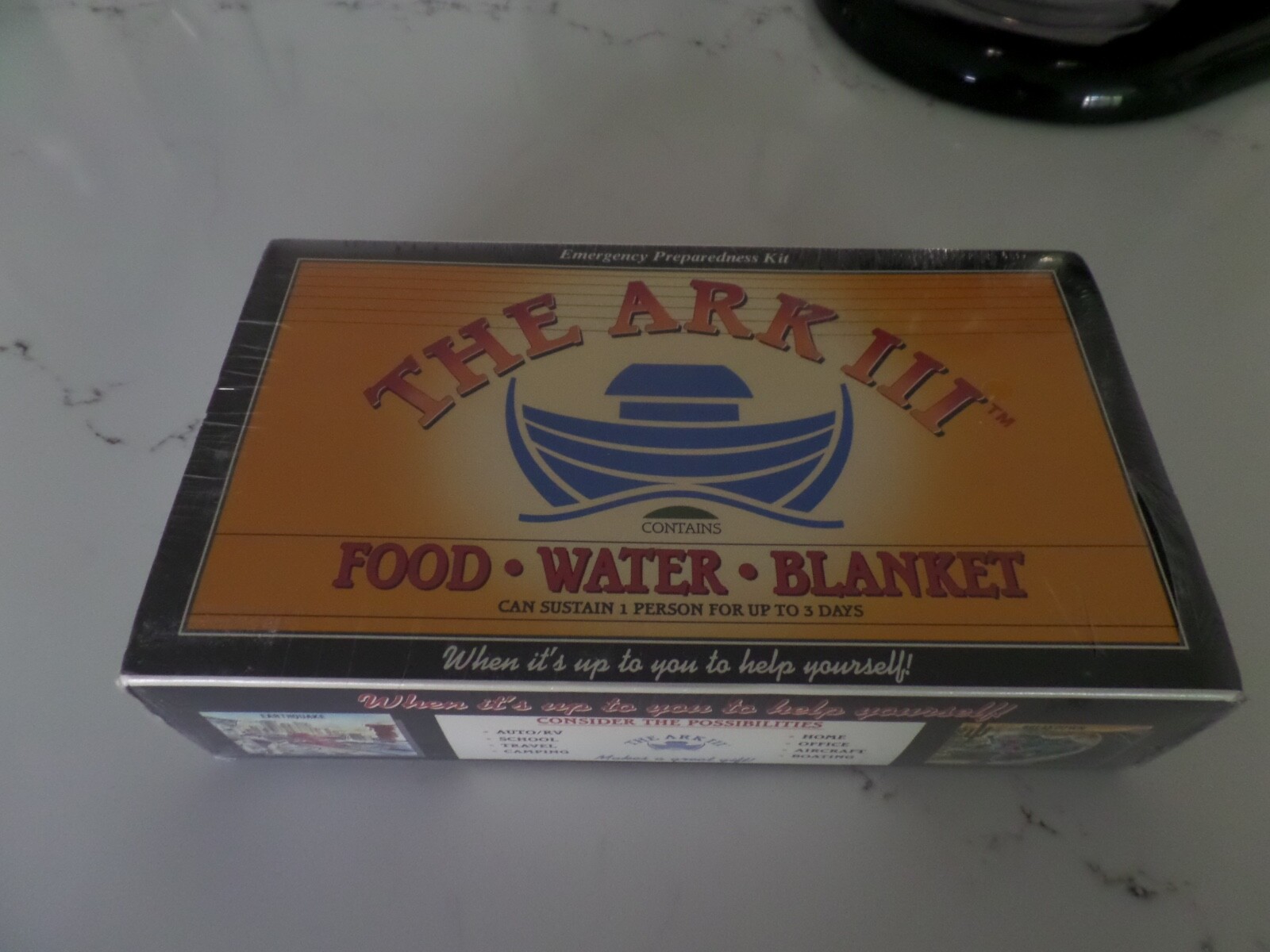 The Ark III Food Water Survival Kit 3 Day New Factory Sealed**Made in the USA!