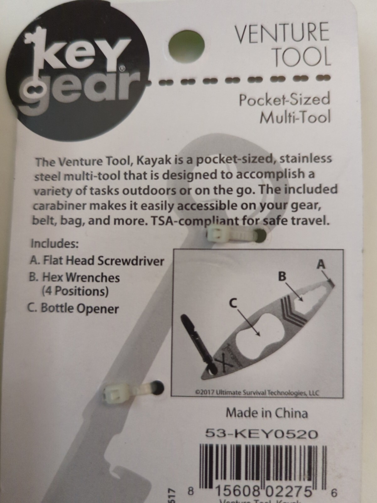 Keygear pocket sized multi tool keychain survival preparadness GIFT stocking