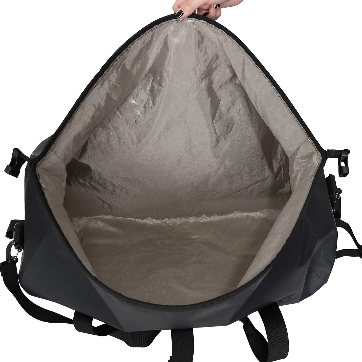 Faraday Dry Duffel Bag Stealth Black 55L EMP and RF/EMF Shielding