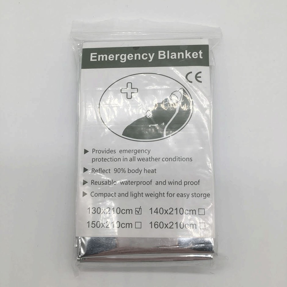 4 Pack Emergency BLANKET Thermal Survival Safety Insulating Mylar Heat 84″ X52″