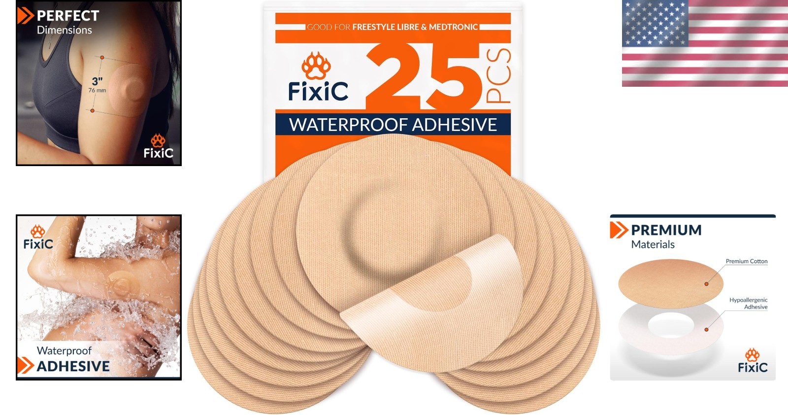 Durable 25 PCS Freestyle Adhesive Patches – Long Lasting for Active Lifestyles