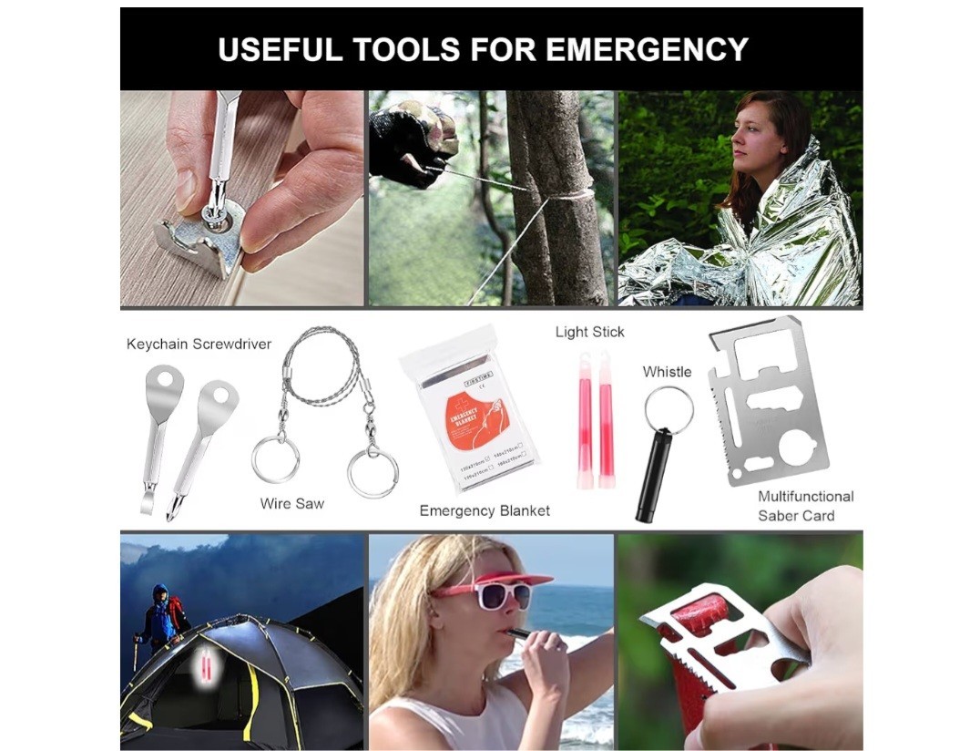 Gifts for Man Dad Husband, 210 PCS Survival First Aid kit, Professional Survival