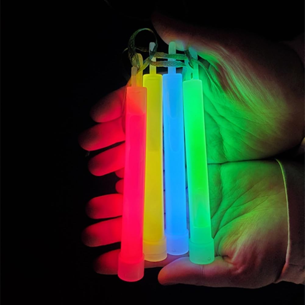 Glow Fever Emergency Safety Military Grade Sticks; 10pcs, 6″ 10PCS, Red