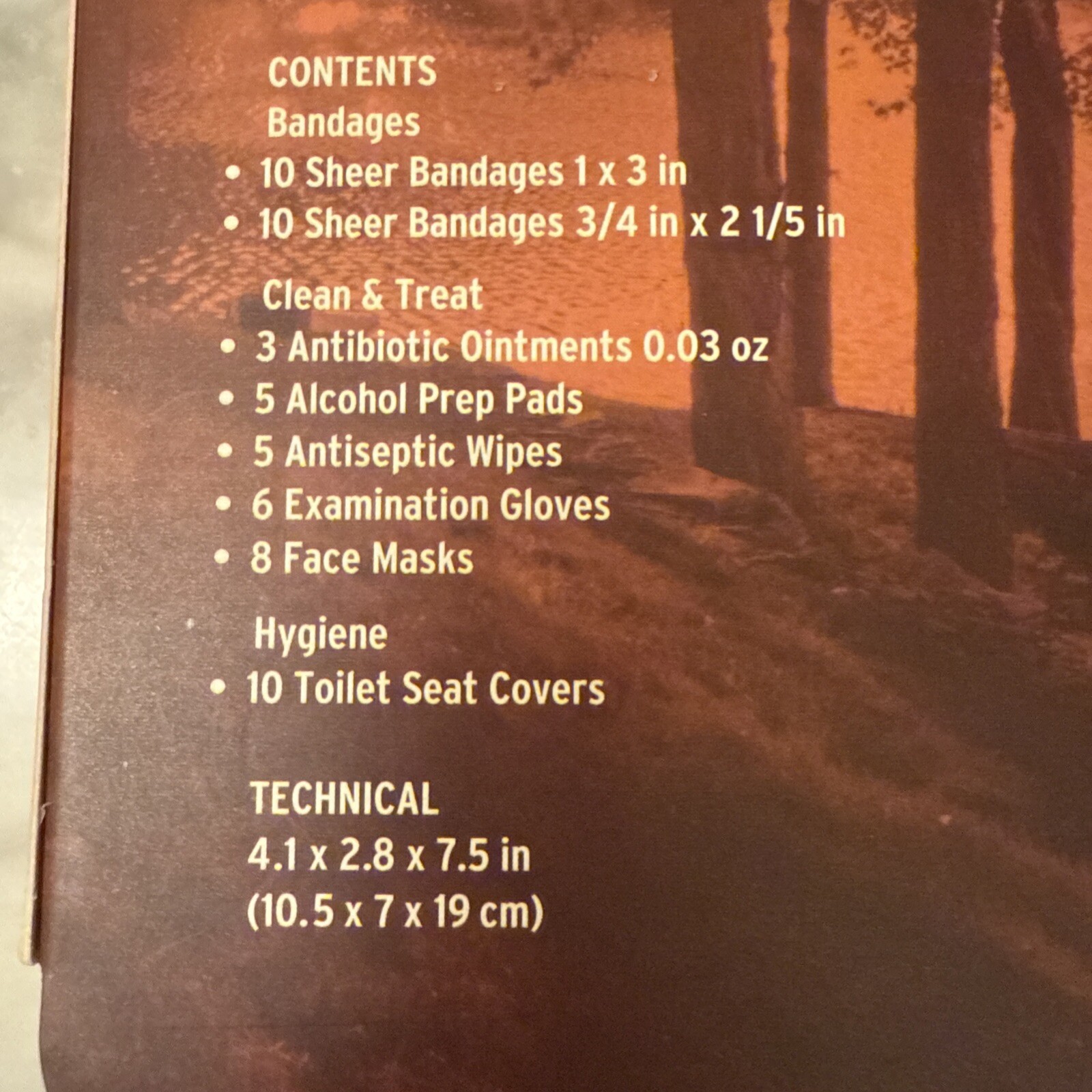 New And Sealed Outerbanks First Aid and Hygiene 57 Pieces Kit Survival