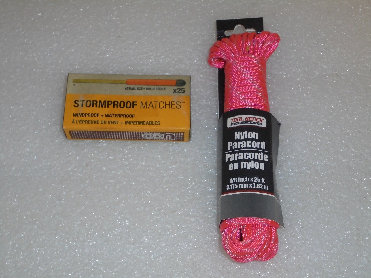 25ct UCO STORM PROOF MATCHES WITH PARACORD 15 Sec. Burn Windproof STRIKE ON BOX!