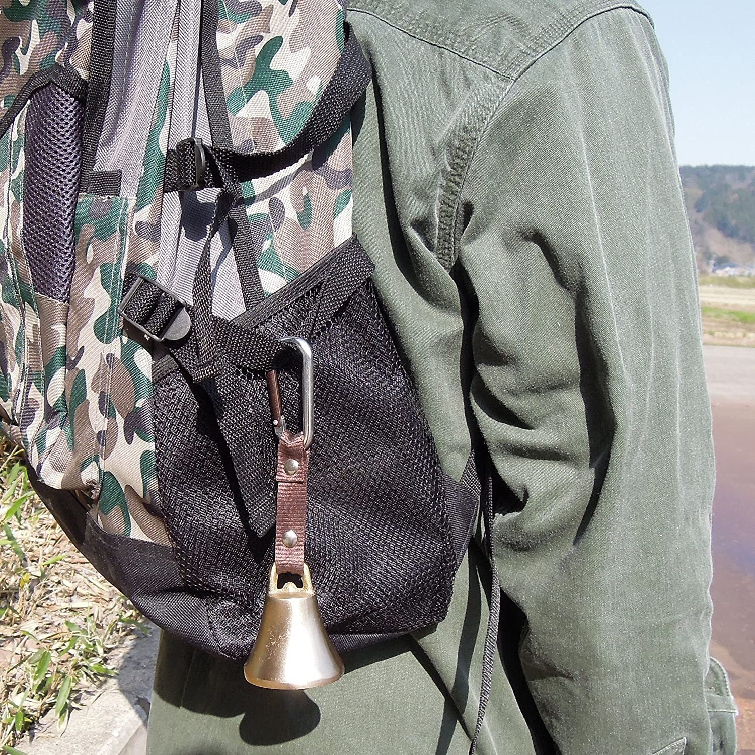 BOHKEN CLUB Bear Bell Large With Carabiner Hiking Adventure AY-12 From Japan