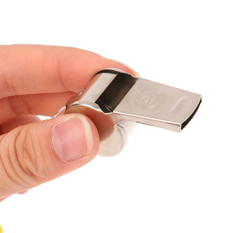 1/12Pcs Metal Whistle Referee Sport Stainless Steel Whistles Training Tools