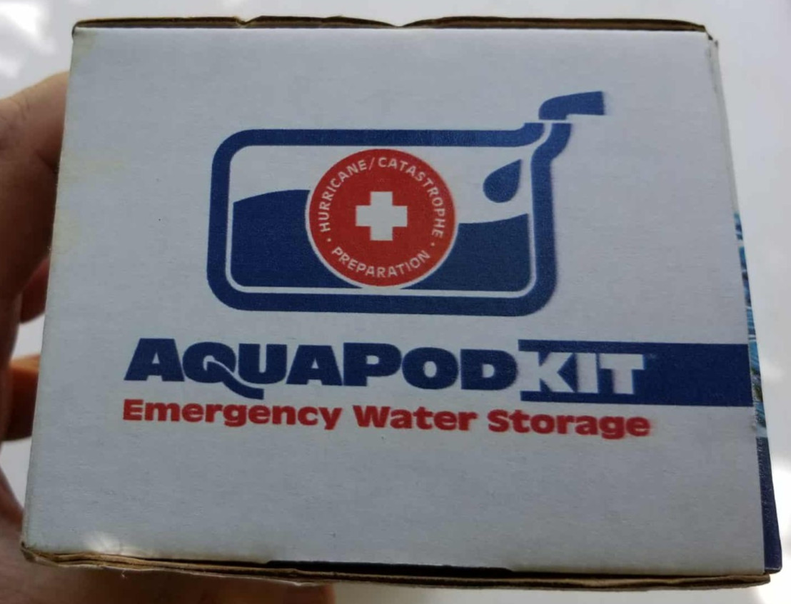 AquaPod Kit 65 gal Emergency Water Storage Drinking Water Container Home Bathtub