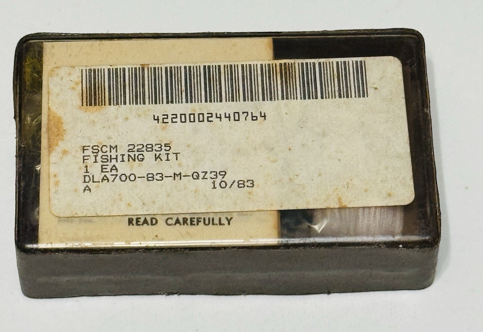 Vintage TRA-CON US Military Issue Emergency Fishing Kit FSCM 22835 (1303)O