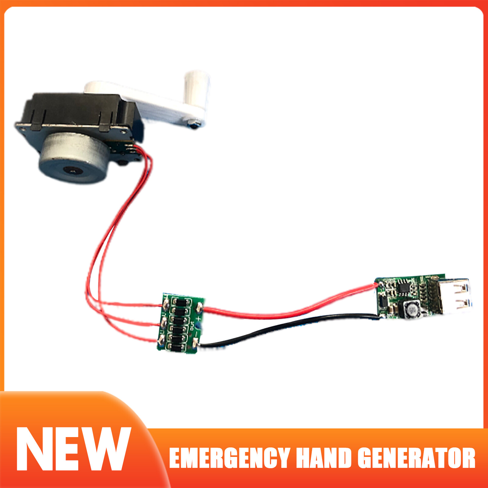 Mini Emergency Hand-Cranking Dynamo Electric Generator USB Charger Mobile Phone