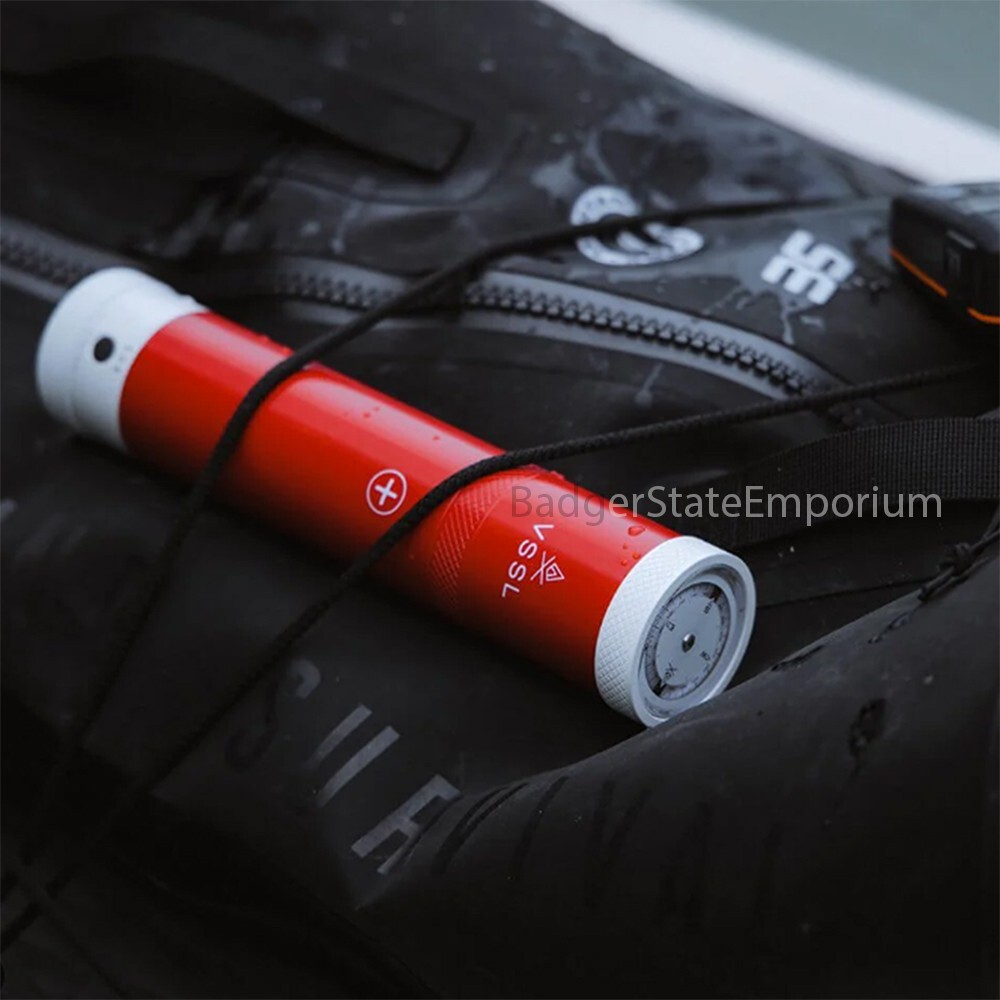 VSSL First Aid Stash Kit Aluminum +Storage Tins Flashlight Compass LED SOS Light