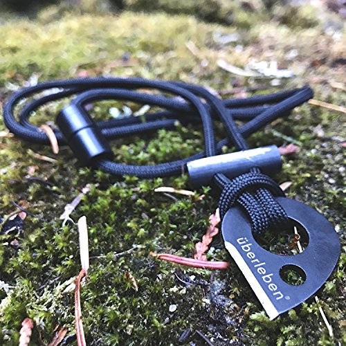 Überleben Leicht Fire Starter – Necklace Ferro Rod – 5/16″ (8mm) Thick Fire