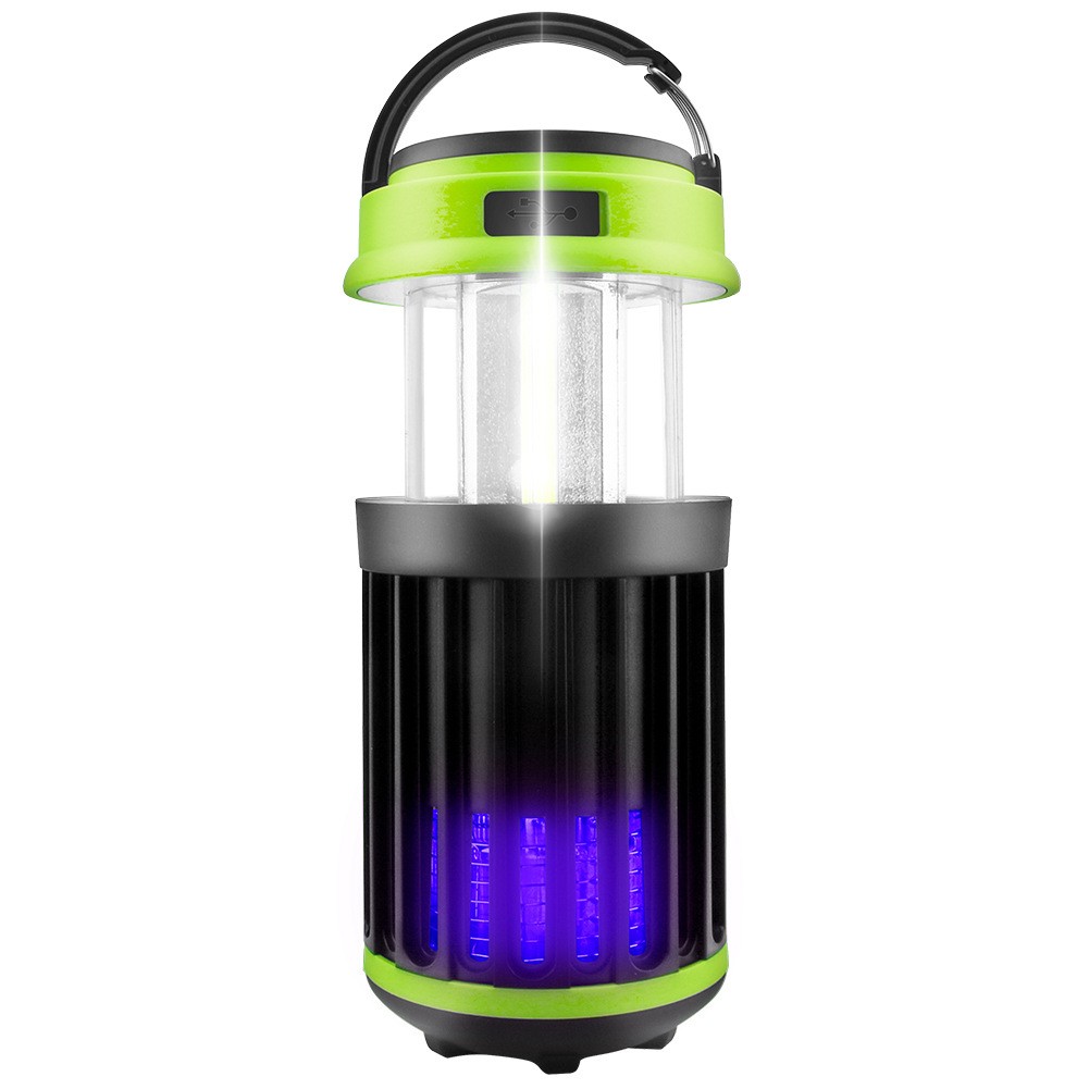 Solar LED Electric Shock Mosquito Killer Lamp Outdoor Waterproof USB Rechargeabl