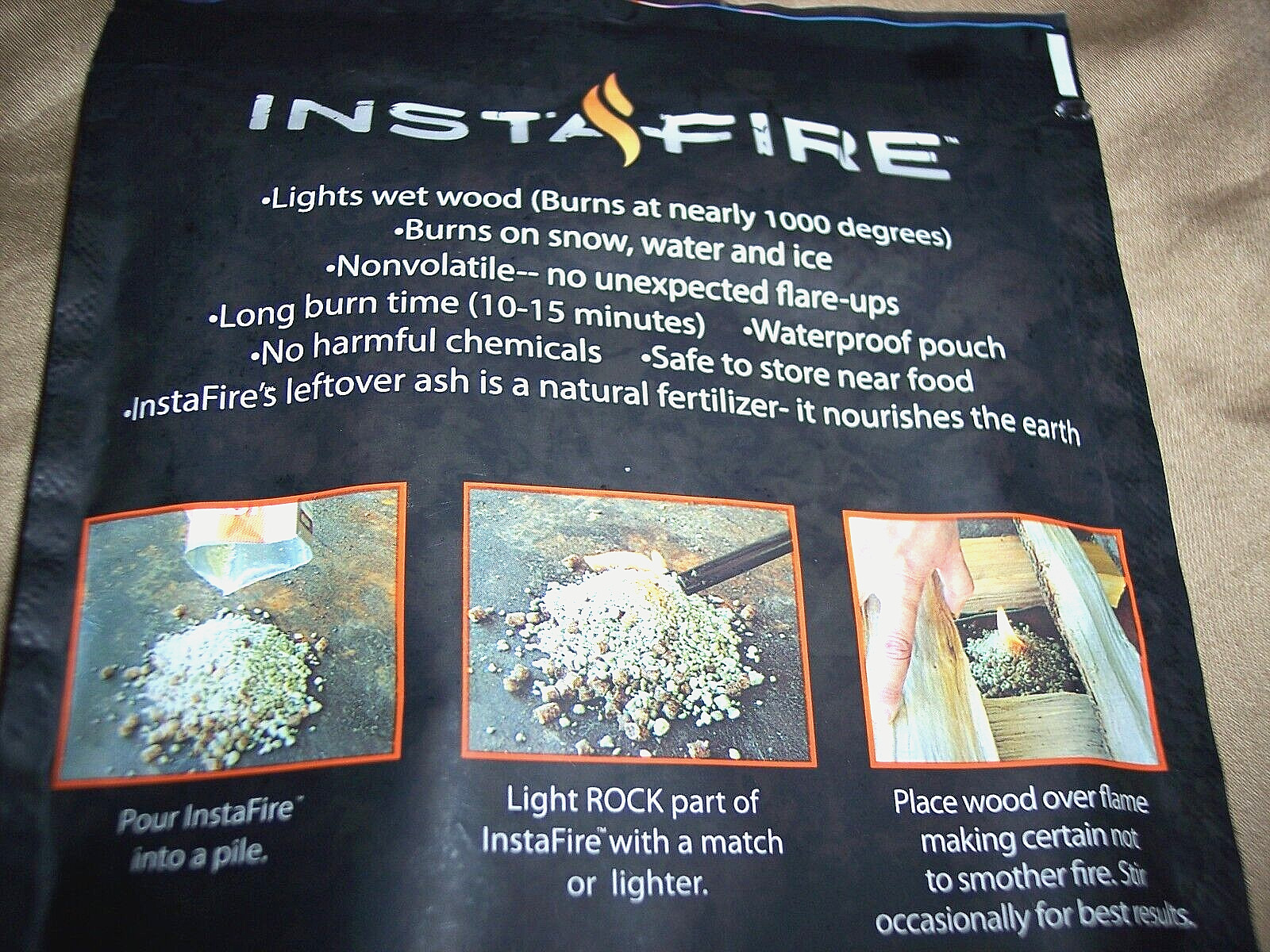 Fire Starter 1000 Degrees + Ready Hour Survival Shot 180 Count 10 yr Shelf Life