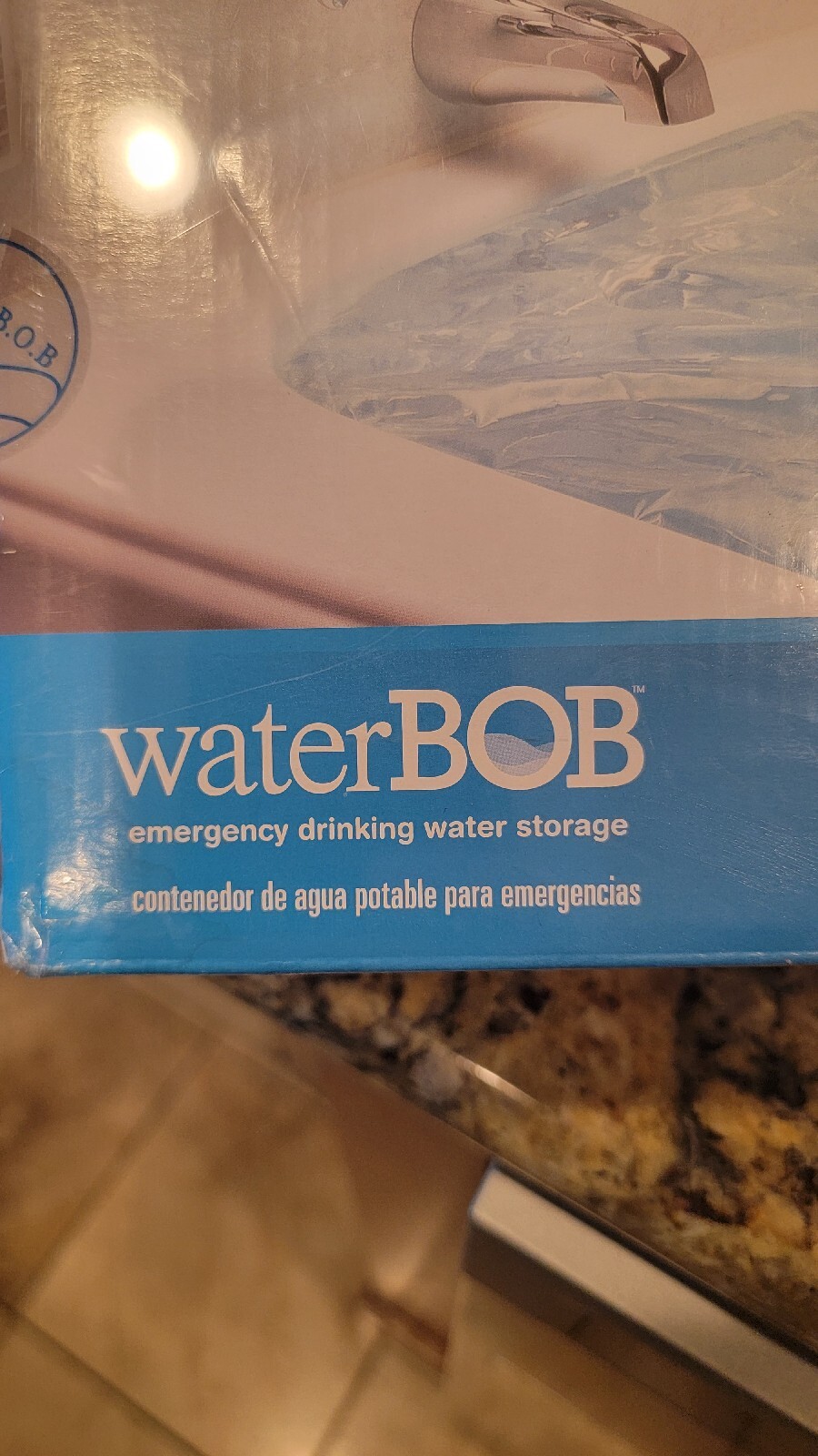 WaterBOB Bathtub Emergency Water Storage Container Drinking Water Storage 100