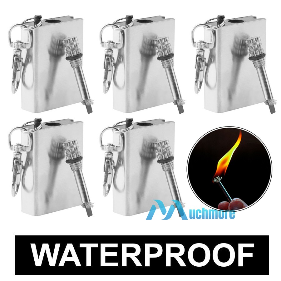 Emergency Fire Starter Magnesium Flint Match Striker Lighter Camp Survival Gear