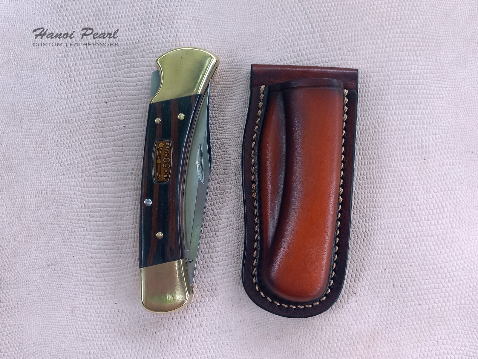 Custom Buck 110 Sheath | Vertical Belt Loop Sheath | Right Handed Sheath