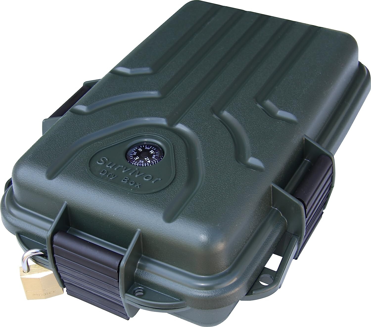 Survivor Dry Box by MTM – Built in Compass and Signalling Mirror – Forest Green
