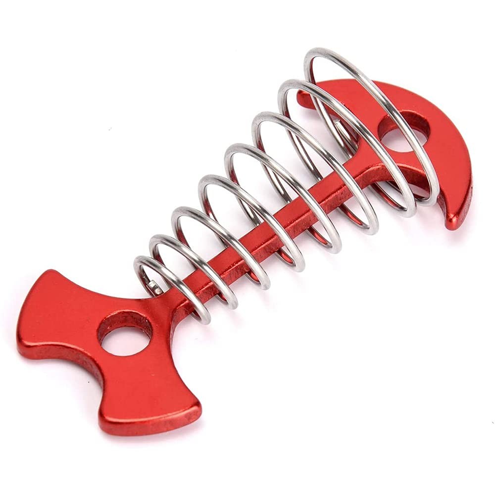 Alnicov 10Pcs Deck Plank Board Tent Stakes,Fishbone Anchor Pegs with red