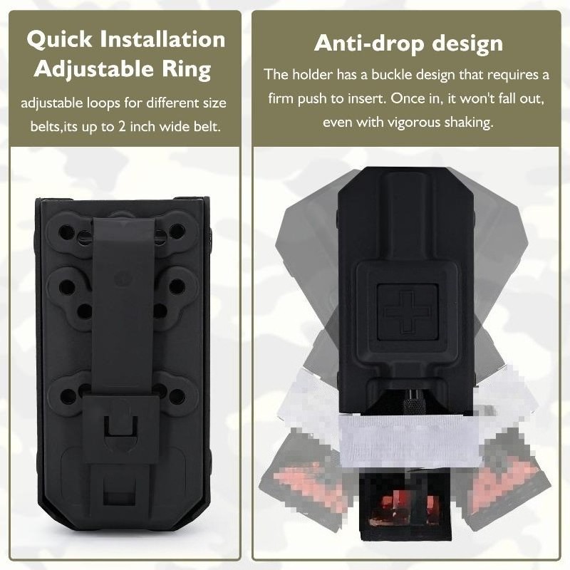 MOLLE tourniquet storage box for IFAK trauma first aid tools
