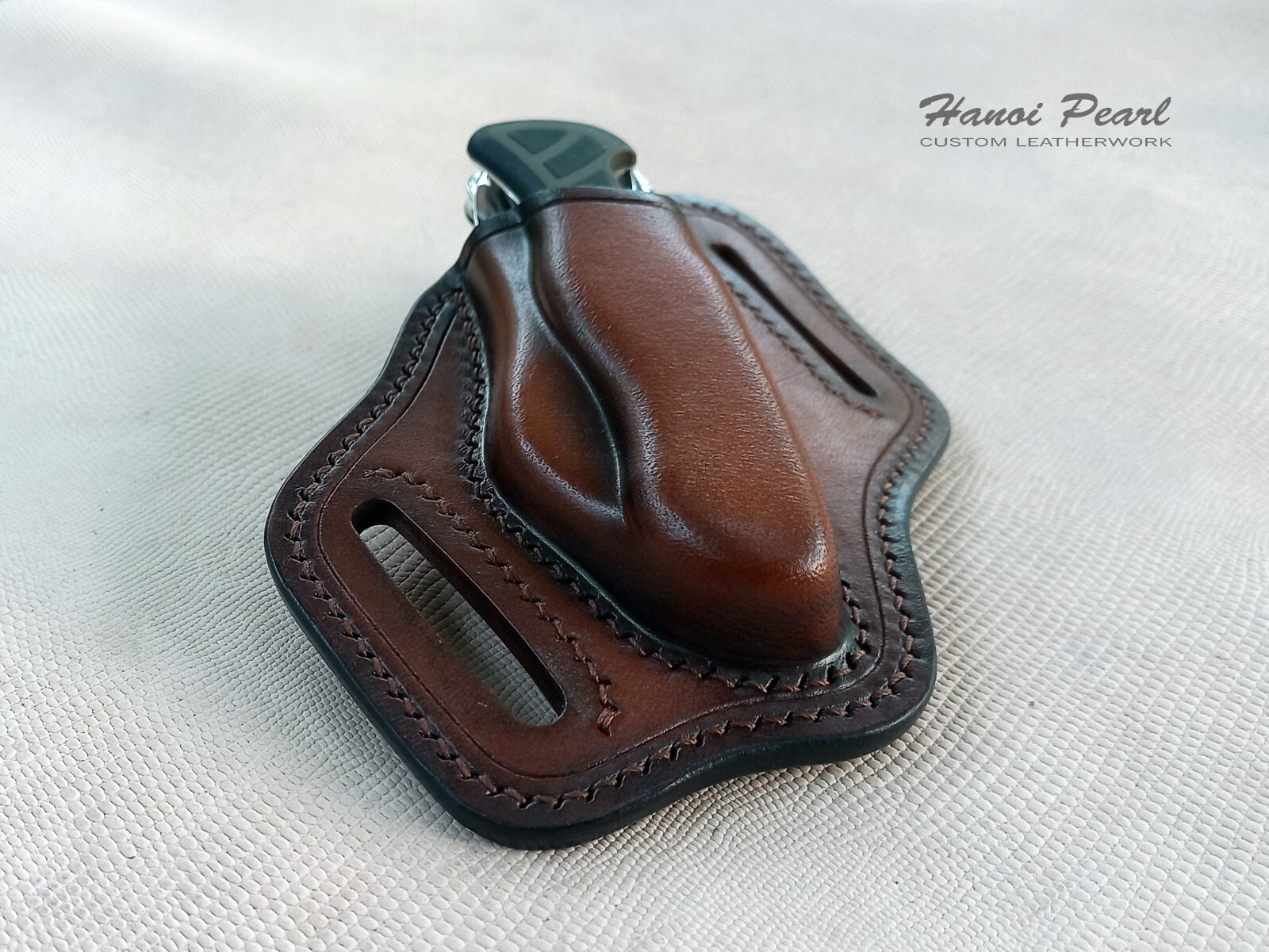 Custom Leather Sheath for Victorinox Soldier 08 or similar 111mm versions